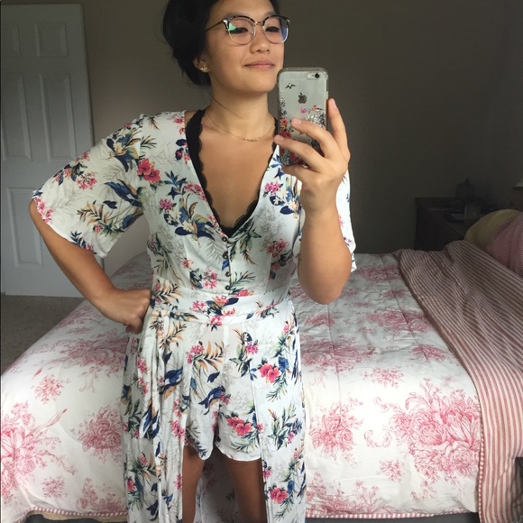 American Eagle Women’s M Floral Maxi Skirt Romper - Picture 1 of 7